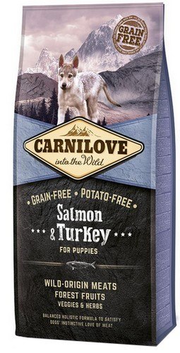 Carnilove Dog Salmon & Turkey Puppy - łosoś i indyk 1,5kg Carnilove Dog Salmon & Turkey Puppy - łosoś i indyk 1,5kg