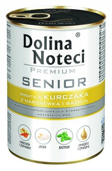 Dolina Noteci Premium Pies Senior Kurczak puszka 400g Dolina Noteci Premium Pies Senior Kurczak puszka 400g