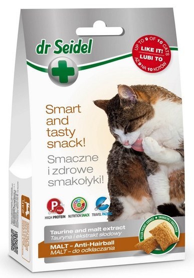 Dr Seidel Smakołyki dla kotów malt - odkłaczanie 50g Dr Seidel Smakołyki dla kotów malt - odkłaczanie 50g