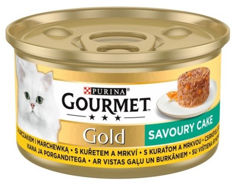 Gourmet Gold Savoury Cake z Kurczakiem i marchewką 85g Gourmet Gold Savoury Cake z Kurczakiem i marchewką 85g