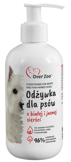 Over Zoo Odżywka dla białej i jasnej sierści 240ml Over Zoo Odżywka dla białej i jasnej sierści 240ml