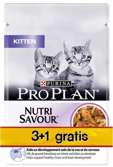 Purina Pro Plan Cat Kitten saszetka 4x85g 3+1 gratis Purina Pro Plan Cat Kitten saszetka 4x85g 3+1 gratis