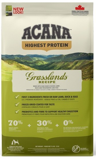 Acana Highest Protein Grasslands Dog 11,4kg Acana Highest Protein Grasslands Dog 11,4kg