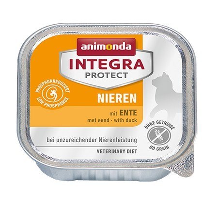 Animonda Integra Protect Nieren dla kota - z kaczką tacka 100g Animonda Integra Protect Nieren dla kota - z kaczką tacka 100g