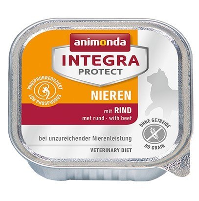 Animonda Integra Protect Nieren dla kota - z wołowiną tacka 100g Animonda Integra Protect Nieren dla kota - z wołowiną tacka 100g