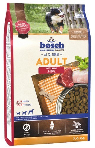 Bosch Adult Lamb & Rice 3kg Bosch Adult Lamb & Rice 3kg