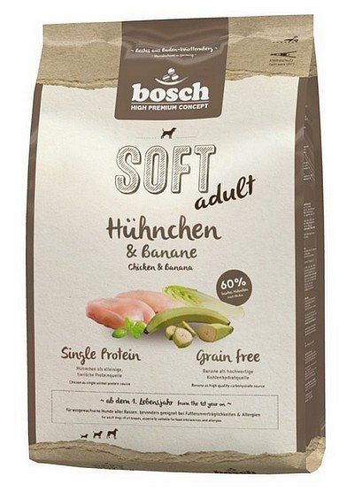 Bosch Soft Adult Kurczak & Banan 1kg Bosch Soft Adult Kurczak & Banan 1kg