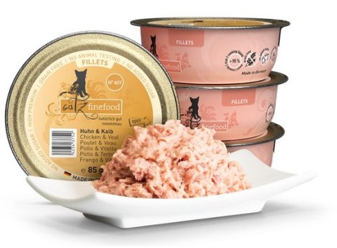Catz Finefood Filety N.407 Kurczak/Cielęcina tacka 85g Catz Finefood Filety N.407 Kurczak/Cielęcina tacka 85g