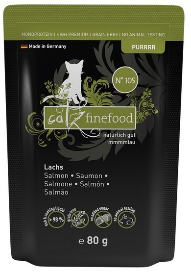 Catz Finefood Purrrr N.105 Łosoś saszetka 80g Catz Finefood Purrrr N.105 Łosoś saszetka 80g