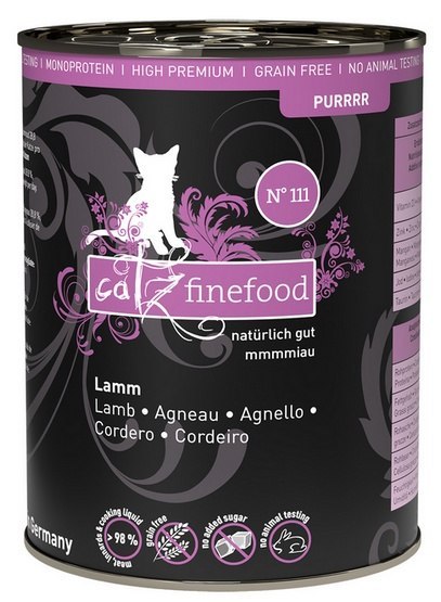 Catz Finefood Purrrr N.111 Jagnięcina puszka 400g Catz Finefood Purrrr N.111 Jagnięcina puszka 400g