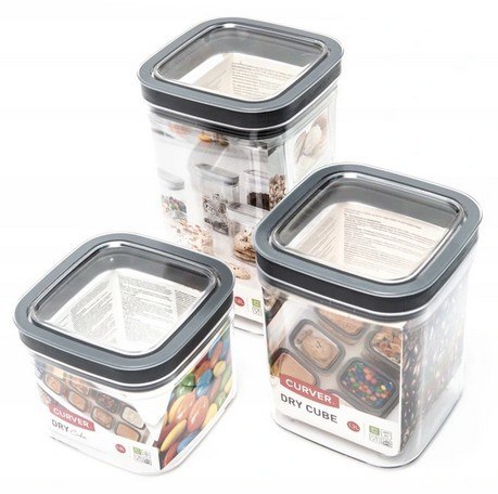 Curver Dry Cube Pojemnik na karmę 1,3L Curver Dry Cube Pojemnik na karmę 1,3L