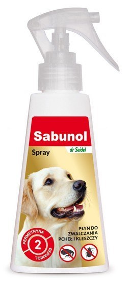 Sabunol Spray przeciw pchłom i kleszczom dla psa 100ml Sabunol Spray przeciw pchłom i kleszczom dla psa 100ml
