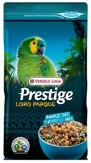 Versele-Laga Prestige Amazone Parrot Loro Parque Mix papuga południowoamerykańska średnia i duża (amazońska) 1kg Versele-Laga Prestige Amazone Parrot Loro Parque Mix papuga południowoamerykańska średnia i duża (amazońska) 1kg