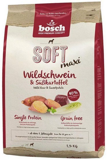 Bosch Soft Maxi Bawół Wodny & Bataty 2,5kg Bosch Soft Maxi Bawół Wodny & Bataty 2,5kg