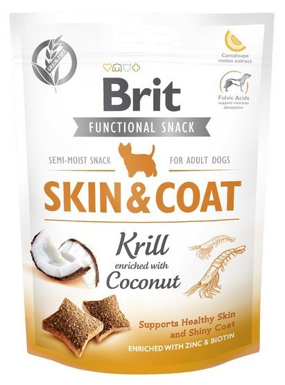 Brit Functional Snack Skin&Coat Krill 150g Brit Functional Snack Skin&Coat Krill 150g