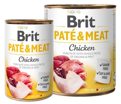 Brit Pate & Meat Dog Chicken puszka 800g Brit Pate & Meat Dog Chicken puszka 800g
