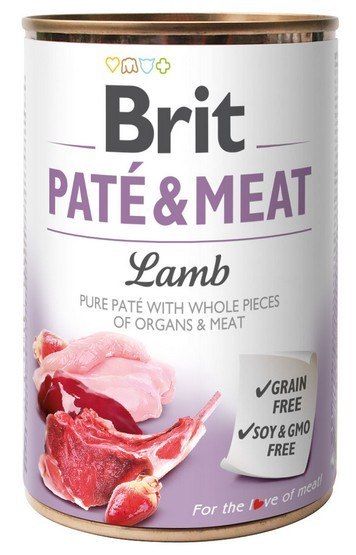 Brit Pate & Meat Dog Lamb puszka 400g Brit Pate & Meat Dog Lamb puszka 400g