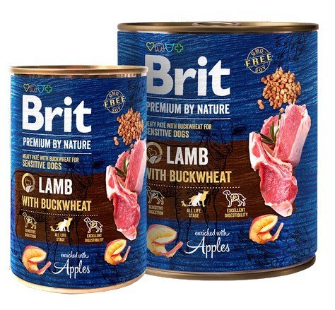 Brit Premium By Nature Lamb & Buckwheat puszka 800g Brit Premium By Nature Lamb & Buckwheat puszka 800g