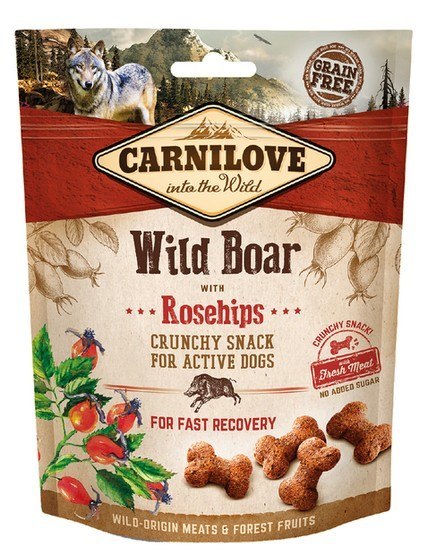 Carnilove Dog Snack Fresh Crunchy Wild Boar+Rosehips 200g Carnilove Dog Snack Fresh Crunchy Wild Boar+Rosehips 200g