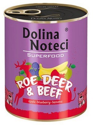 Dolina Noteci Superfood Pies Sarna i wołowina puszka 800g Dolina Noteci Superfood Pies Sarna i wołowina puszka 800g
