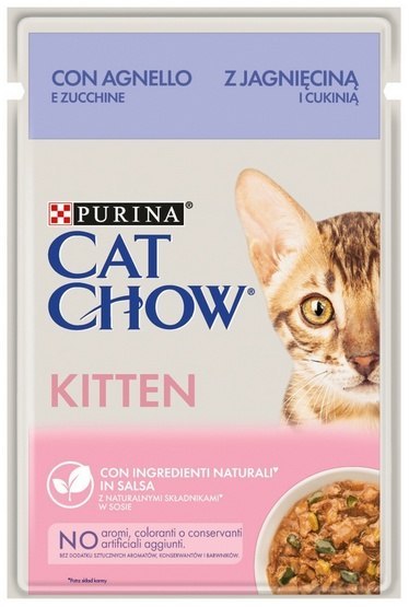 Purina Cat Chow Kitten Jagnięcina saszetka 85g Purina Cat Chow Kitten Jagnięcina saszetka 85g