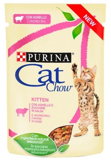 Purina Cat Chow Kitten Jagnięcina saszetka 85g Purina Cat Chow Kitten Jagnięcina saszetka 85g