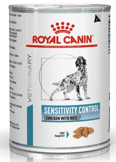 Royal Canin Veterinary Diet Canine Sensitivity Control kurczak i ryż puszka 410g Royal Canin Veterinary Diet Canine Sensitivity Control kurczak i ryż puszka 410g