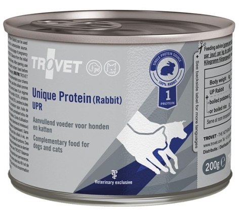 Trovet Unique Protein UPR Królik dla psa i kota puszka 200g Trovet Unique Protein UPR Królik dla psa i kota puszka 200g