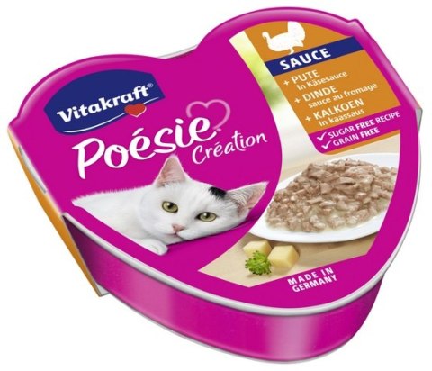 Vitakraft Poesie sos indyk z serem tacka 85g Vitakraft Poesie sos indyk z serem tacka 85g