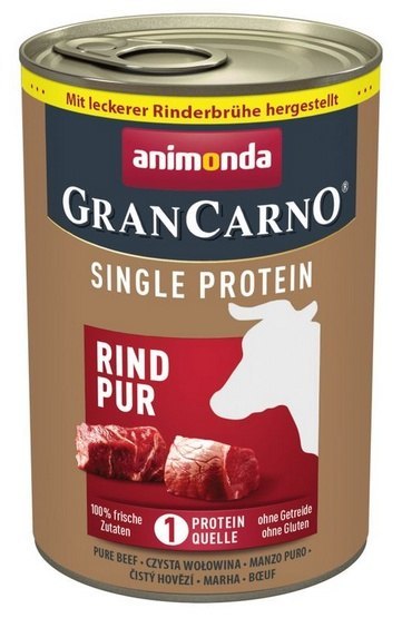 Animonda GranCarno Single Protein Wołowina puszka 400g Animonda GranCarno Single Protein Wołowina puszka 400g