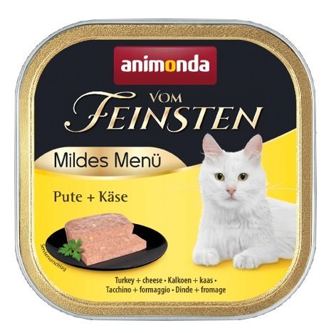Animonda vom Feinsten Mildes Menu z Indykiem i Serem tacka 100g Animonda vom Feinsten Mildes Menu z Indykiem i Serem tacka 100g