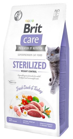 Brit Care Cat Grain Free Sterilized Weight Control 400g Brit Care Cat Grain Free Sterilized Weight Control 400g