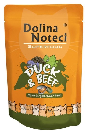 Dolina Noteci Superfood Kot Kaczka i wołowina saszetka 85g Dolina Noteci Superfood Kot Kaczka i wołowina saszetka 85g
