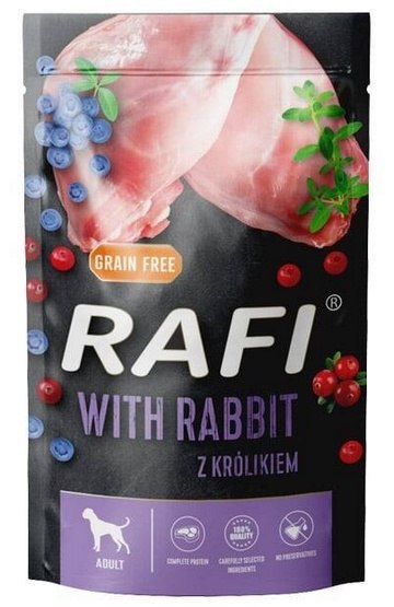 Rafi Pies Królik saszetka 500g Rafi Pies Królik saszetka 500g