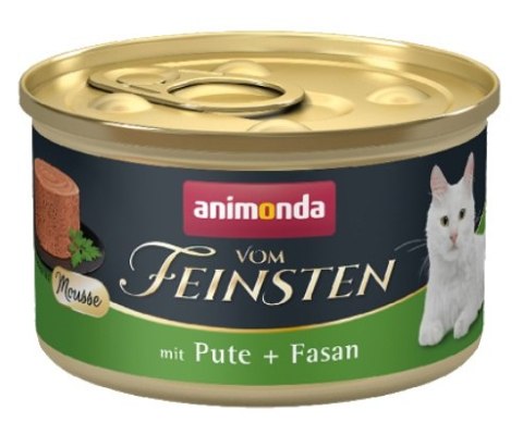 Animonda vom Feinsten Cat Adult Mus Indyk + Bażant puszka 85g Animonda vom Feinsten Cat Adult Mus Indyk + Bażant puszka 85g