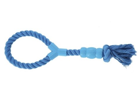 Dingo Zabawka dla psa - Sznur z gryzakiem Denta Fresh 41cm niebieski Dingo Zabawka dla psa - Sznur z gryzakiem Denta Fresh 41cm niebieski