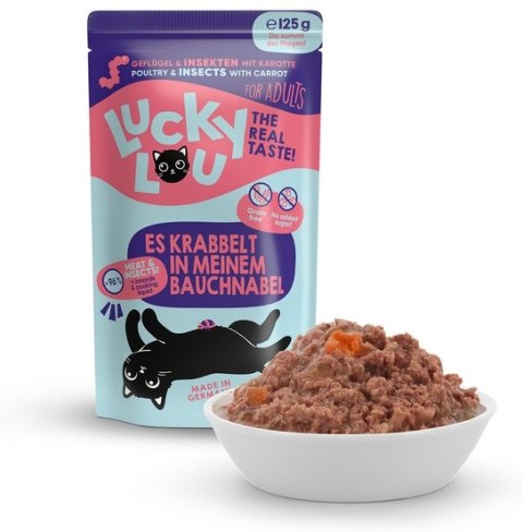 Lucky Lou Lifestage Adult Drób i owady saszetka 125g Lucky Lou Lifestage Adult Drób i owady saszetka 125g