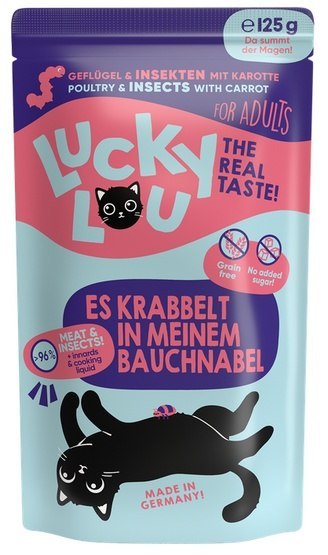 Lucky Lou Lifestage Adult Drób i owady saszetka 125g Lucky Lou Lifestage Adult Drób i owady saszetka 125g