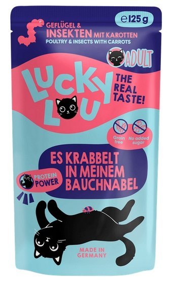Lucky Lou Lifestage Adult Drób i owady saszetka 125g Lucky Lou Lifestage Adult Drób i owady saszetka 125g