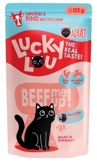 Lucky Lou Lifestage Adult Drób i wołowina saszetka 125g Lucky Lou Lifestage Adult Drób i wołowina saszetka 125g