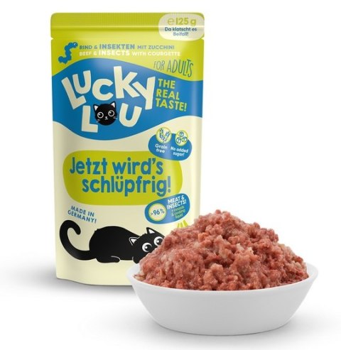Lucky Lou Lifestage Adult Wołowina i owady saszetka 125g Lucky Lou Lifestage Adult Wołowina i owady saszetka 125g