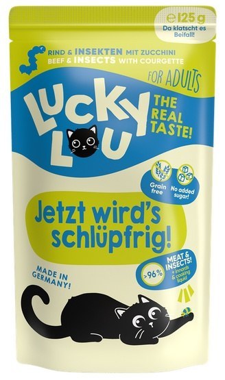 Lucky Lou Lifestage Adult Wołowina i owady saszetka 125g Lucky Lou Lifestage Adult Wołowina i owady saszetka 125g