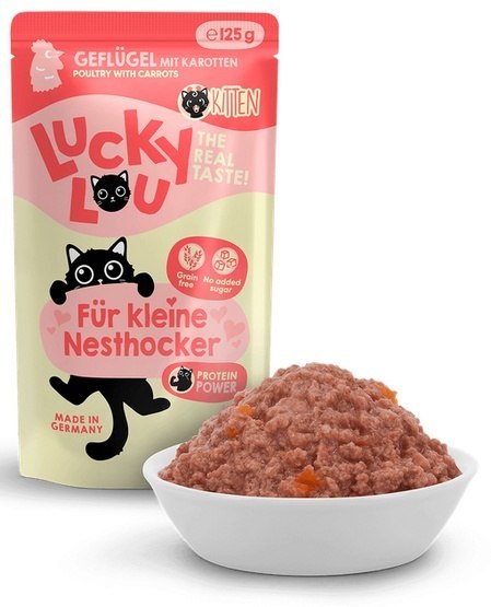 Lucky Lou Lifestage Kitten Drób saszetka 125g Lucky Lou Lifestage Kitten Drób saszetka 125g