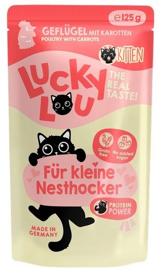 Lucky Lou Lifestage Kitten Drób saszetka 125g Lucky Lou Lifestage Kitten Drób saszetka 125g