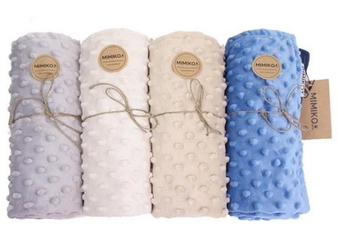 MIMIKO Pets Kocyk Minky-Dot 70x50cm jasny beż / brąz MIMIKO Pets Kocyk Minky-Dot 70x50cm jasny beż / brąz