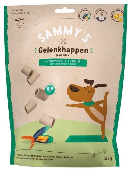 Sammy's Joint Bites Paszteciki na stawy Małże i krewetki 350g Sammy's Joint Bites Paszteciki na stawy Małże i krewetki 350g