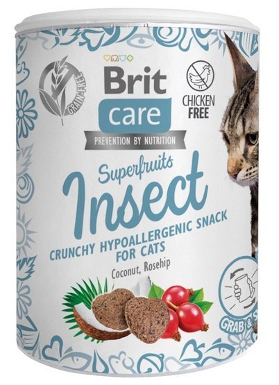 Brit Care Cat Snack Superfruits Insect 100g Brit Care Cat Snack Superfruits Insect 100g