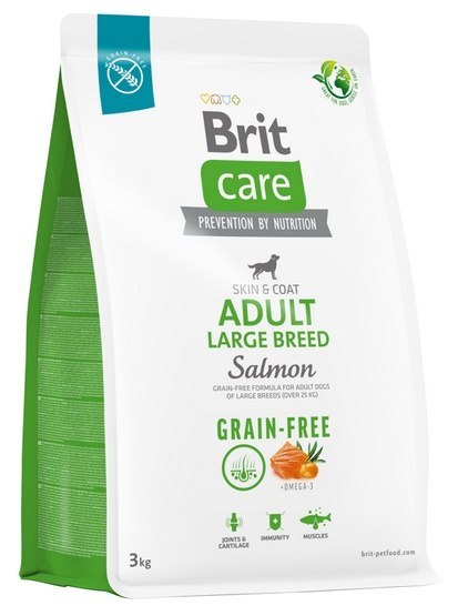 Brit Care Grain Free Adult Large Breed Salmon 3kg Brit Care Grain Free Adult Large Breed Salmon 3kg