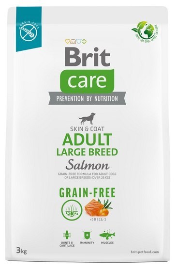Brit Care Grain Free Adult Large Breed Salmon 3kg Brit Care Grain Free Adult Large Breed Salmon 3kg