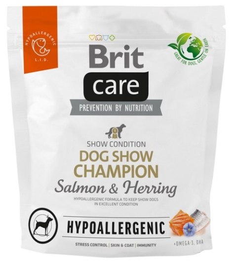 Brit Care Hypoallergenic Dog Show Champion Salmon & Herring 1kg Brit Care Hypoallergenic Dog Show Champion Salmon & Herring 1kg
